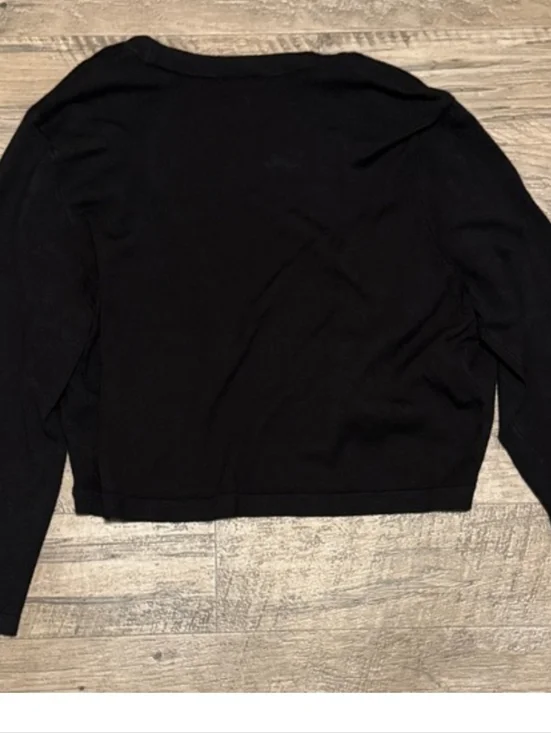 Ann TAYLOR CROPPED OPEN FRONT SHRUG - Picture 2 of 3